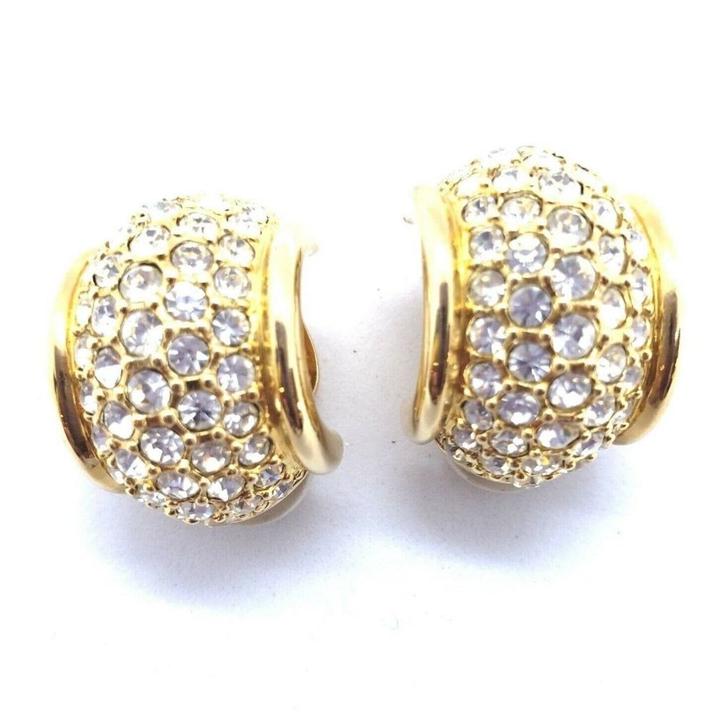 Swarovski Crystal Clip On Earrings